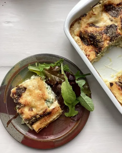 A Classic Creation for Lasagna with Courgette and A Trio of Cheeses